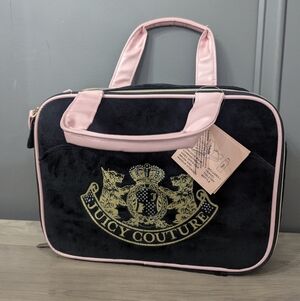 Juicy Couture Black and Pink Cosmetics Bag